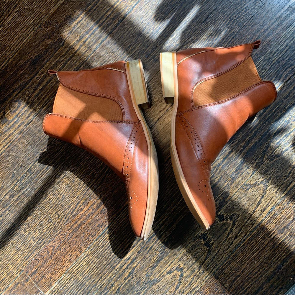 Brown booties
